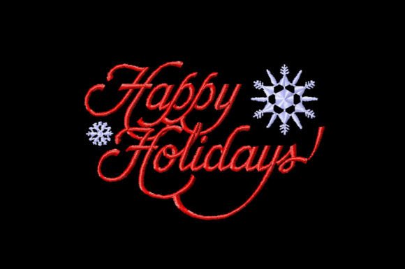 Christmas Embroidery, Happy Holiday Review