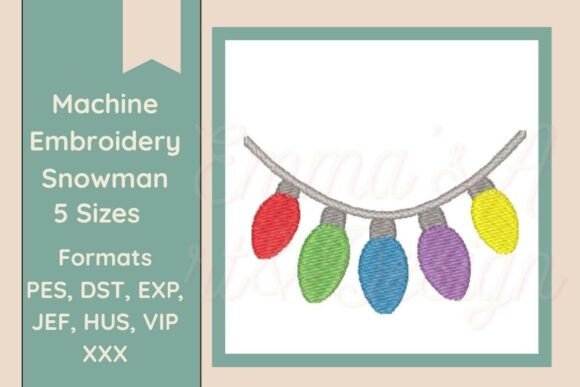 Christmas Lights Machine Embroidery Review