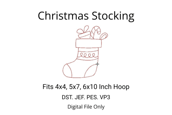 Christmas Stocking Redwork Embroidery Review