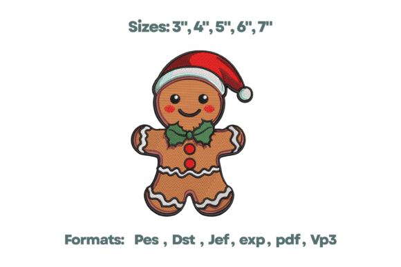 Gingerbread Santa Embroidery Design Review