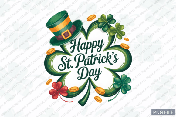 Happy St. Patrick's Day Embroidery PNG Review
